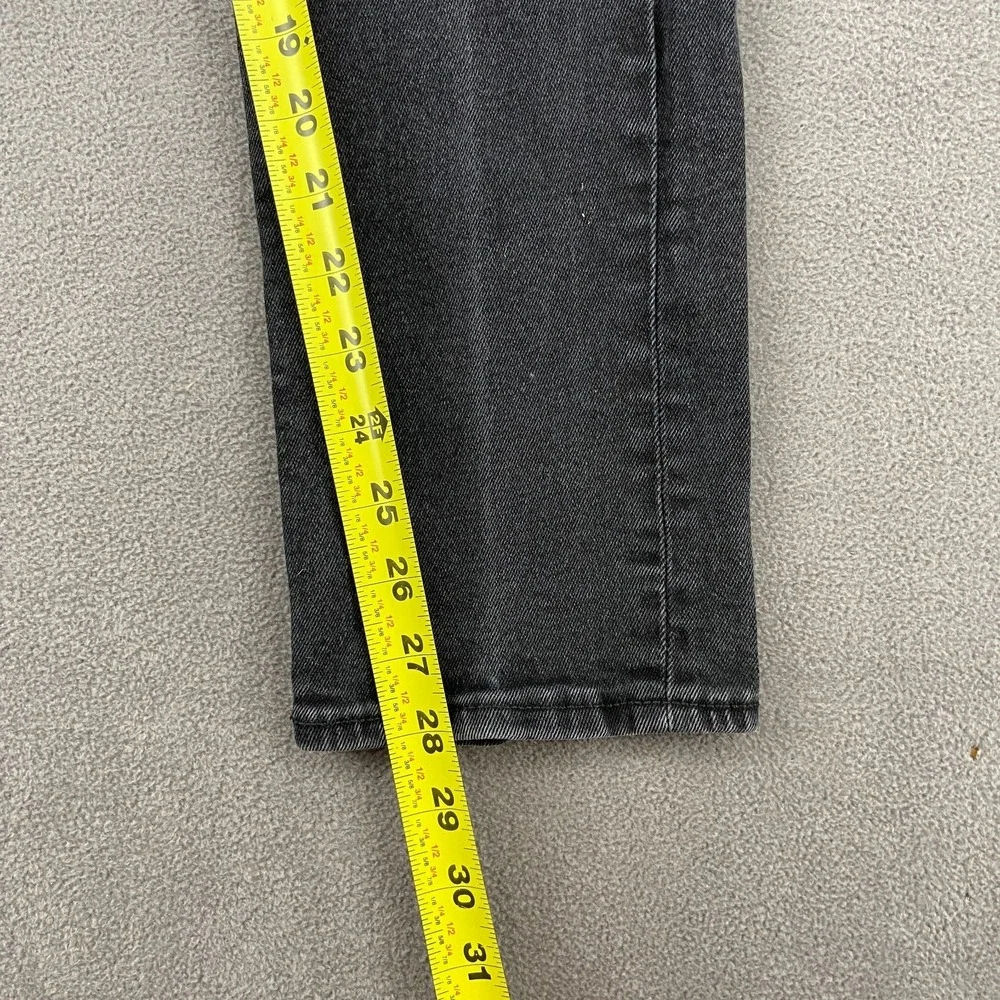 H&M Slim Fit Jeans Mens 28x32 Black Denim‎ Cotton Stretch Mid Rise Straight Leg